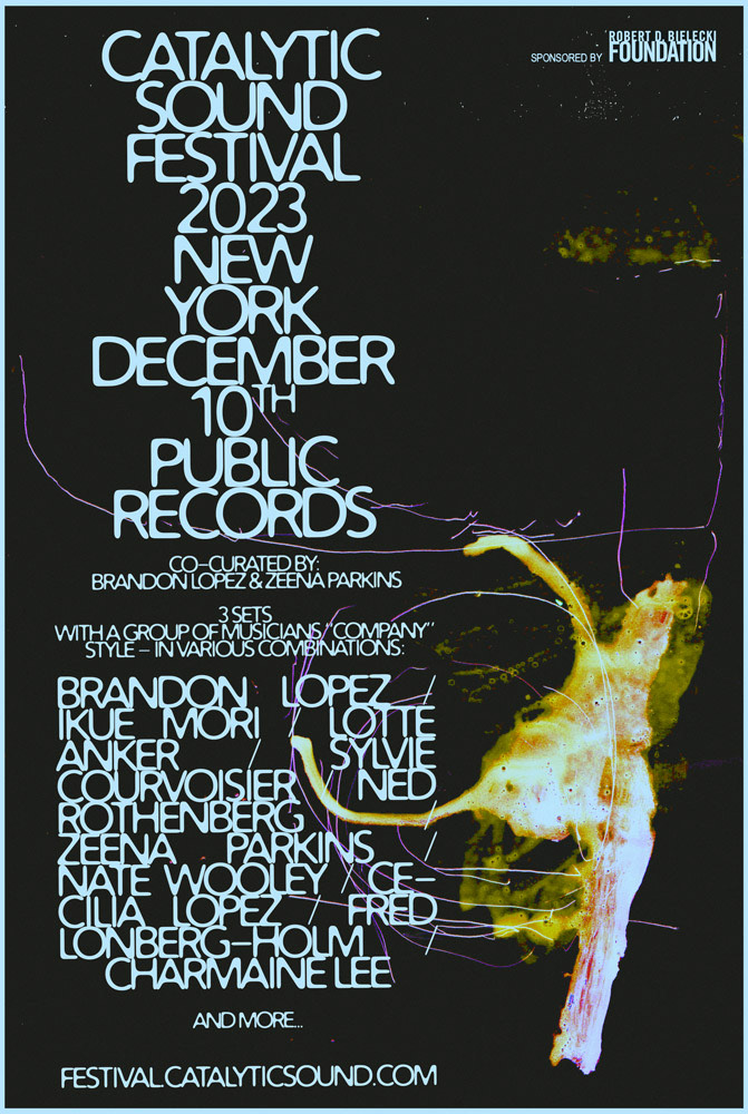Poster Catalytic Sound Festival 2023 - New York