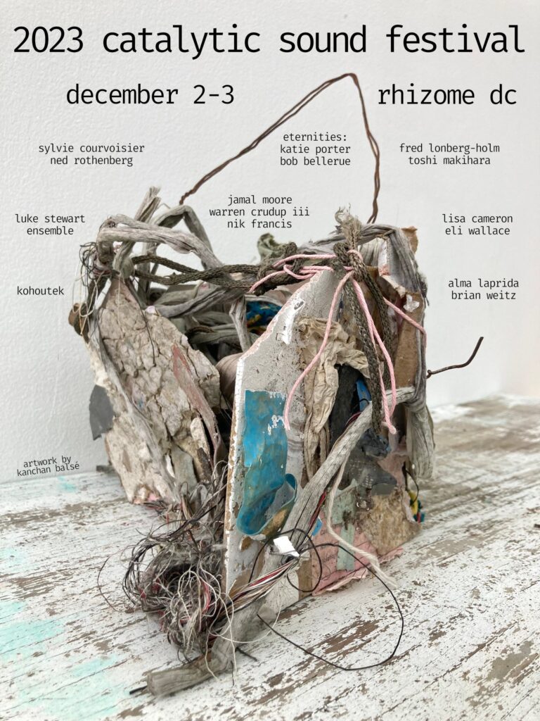 Poster Catalytic Sound Festival 2023 - Rhizome